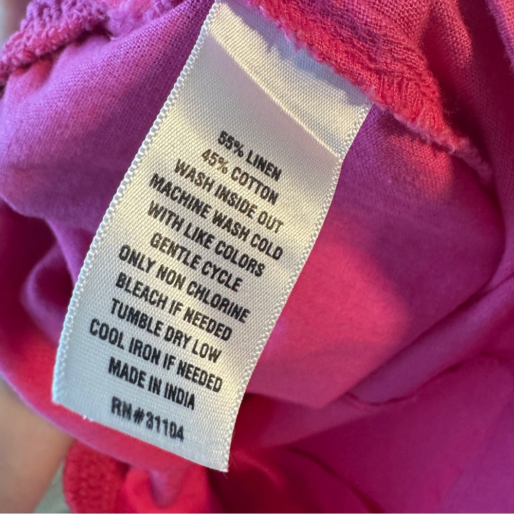 Crown & Ivy Linen Blend Pink Shorts - Picture 6 of 6